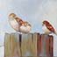 painting, even the sparrow will find a home, a nest Biblical paintings Atelier for Hope Doetinchem schilderij in opdracht