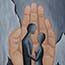 Paintings by the Bible | Atelier for Hope | blessing hand of God,  by Fenna Moehn Hummel Dutch artist