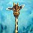 schilderij giraf | Atelier for Hope - oa Schilderijen Dieren door Fenna Moehn Hummel