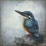 keramische tegel van schilderij IJsvogeltje, bijzondere kunstkado's - tegeltjes van vogels