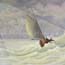 Schilderij de Storm, zeilboot op zee Atelier for Hope Doetinchem